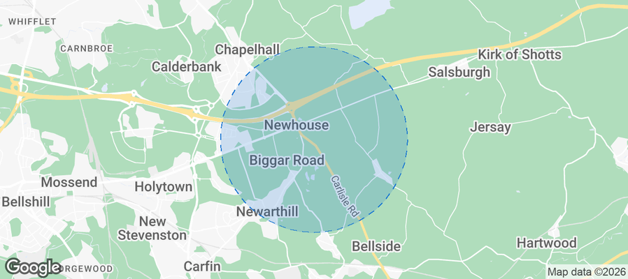 North Lanarkshire Airbnb map